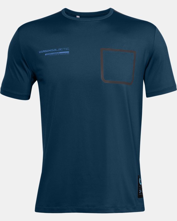 Men's UA + Virgin Galactic Pocket Short Sleeve, Blue, pdpMainDesktop image number 4